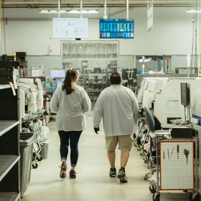 Milwaukee Electronics team members on the production floor